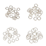 Maxbell 120pcs Silver Plated Metal Super Strong Jump Ring Split Ring Connector