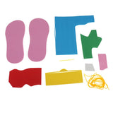 Cute Hand Craft EVA Foam Materials DIY Slipper Great Kids Educational Toys Flower