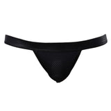 Maxbell Sexy Men's PU Leather Mesh G-string Underwear Briefs Underpants Black S - Aladdin Shoppers