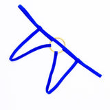 Maxbell Mens Sexy Elastic Hollow-out Underwear T-back G-string Jockstrap Blue - Aladdin Shoppers