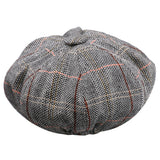Maxbell 2pieces Newsboy Golf Flat Gatsby Hat Driving Beret Baker Peaked Cap