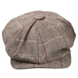 Maxbell 2pieces Newsboy Golf Flat Gatsby Hat Driving Beret Baker Peaked Cap