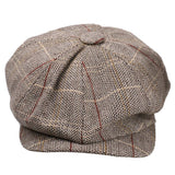 Maxbell 2pieces Newsboy Golf Flat Gatsby Hat Driving Beret Baker Peaked Cap