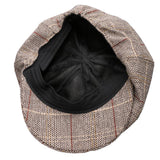 Maxbell 2pieces Newsboy Golf Flat Gatsby Hat Driving Beret Baker Peaked Cap