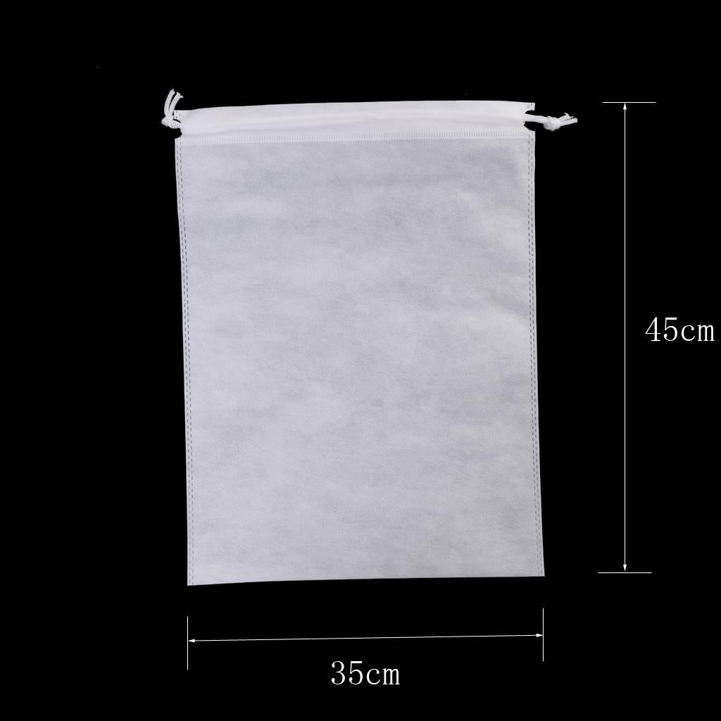 Maxbell Maxbell Portable Shoes Bag Travel Storage Pouch Drawstring Dust Bag White XL