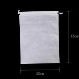 Maxbell Maxbell Portable Shoes Bag Travel Storage Pouch Drawstring Dust Bag White XL