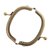 Maxbell 2Pcs Sew in Coin Bag Purse Metal Frame Handbag Clasp Fastening 8.5cm 10.5cm