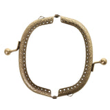 Maxbell 2Pcs Sew in Coin Bag Purse Metal Frame Handbag Clasp Fastening 8.5cm 10.5cm