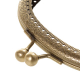 Maxbell 2Pcs Sew in Coin Bag Purse Metal Frame Handbag Clasp Fastening 8.5cm 10.5cm