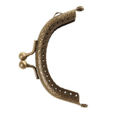 Maxbell 2Pcs Sew in Coin Bag Purse Metal Frame Handbag Clasp Fastening 8.5cm 10.5cm