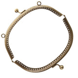 Maxbell 16.5/20cm Metal Frame Kiss Clasp Lock Handle Arch for Handbag Purse Bronze