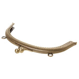 Maxbell 16.5/20cm Metal Frame Kiss Clasp Lock Handle Arch for Handbag Purse Bronze