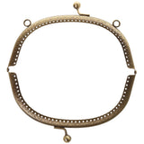 Maxbell 16.5/20cm Metal Frame Kiss Clasp Lock Handle Arch for Handbag Purse Bronze