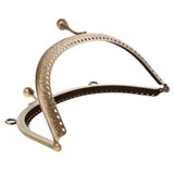 Maxbell 16.5/20cm Metal Frame Kiss Clasp Lock Handle Arch for Handbag Purse Bronze