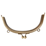Maxbell 16.5/20cm Metal Frame Kiss Clasp Lock Handle Arch for Handbag Purse Bronze