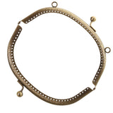 Maxbell 16.5/20cm Metal Frame Kiss Clasp Lock Handle Arch for Handbag Purse Bronze