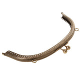 Maxbell 16.5/20cm Metal Frame Kiss Clasp Lock Handle Arch for Handbag Purse Bronze
