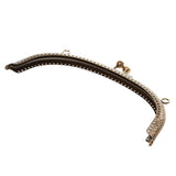 Maxbell 16.5/20cm Metal Frame Kiss Clasp Lock Handle Arch for Handbag Purse Bronze