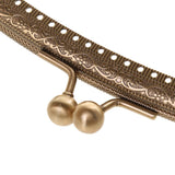 Maxbell 16.5/20cm Metal Frame Kiss Clasp Lock Handle Arch for Handbag Purse Bronze