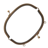 Maxbell 16.5/20cm Metal Frame Kiss Clasp Lock Handle Arch for Handbag Purse Bronze