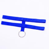 Maxbell Men's Sexy Underwear Elastic 2 Belts Silver Ring Thongs Briefs Royal Blue - Aladdin Shoppers