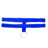 Maxbell Men's Sexy Underwear Elastic 2 Belts Silver Ring Thongs Briefs Royal Blue - Aladdin Shoppers