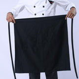 Maxbell 2 Piece Men Women Black Restaurant Chef Half Apron Waist Apron - Aladdin Shoppers