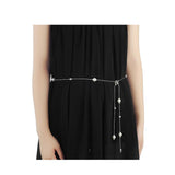 Maxbell 2pcs Pearl Diamante Diamond Ladies Waist Chain Charm Belt One Size Fit All - Aladdin Shoppers