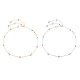 Maxbell Pearl Diamante Diamond Ladies Waist Chain Charm Belt Silver One Size Fit All - Aladdin Shoppers