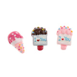 Maxbell 15x High Quality Chic Resin Ice Cream Flatback Appliques Embellishment DIY Crafts - Aladdin Shoppers