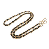 Purse Handbag Handle Shoulder Bag Replacement Chain Bag Strap Gold+Black