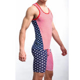 Maxbell Men's Sexy Underwear Tank Tops Sleeveless Shirt American Flag Vest S - Aladdin Shoppers