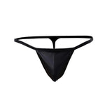 Maxbell 2x Men's G-String Briefs Underpants PU Leather T-back Pouch Thongs Shorts S