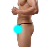 Maxbell 2x Men's G-String Briefs Underpants PU Leather T-back Pouch Thongs Shorts S