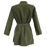 Maxbell Women Ladies Long Sleeve Jacket Thin Wind Dust Coat Army Green-S - Aladdin Shoppers
