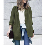 Maxbell Women Ladies Long Sleeve Jacket Thin Wind Dust Coat Army Green-S - Aladdin Shoppers