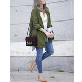 Maxbell Women Ladies Long Sleeve Jacket Thin Wind Dust Coat Army Green-S - Aladdin Shoppers