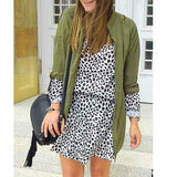 Maxbell Women Ladies Long Sleeve Jacket Thin Wind Dust Coat Army Green-S - Aladdin Shoppers