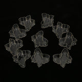 Maxbell 10x Clear Plastic Tealight Cups Cute Butterfly Candle Mold Wax Containers - Aladdin Shoppers