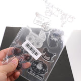 Maxbell Silicone Clear Rubber Stamp/Seal for DIY Scrapbooking Footprint Pattern - Aladdin Shoppers