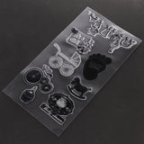Maxbell Silicone Clear Rubber Stamp/Seal for DIY Scrapbooking Footprint Pattern - Aladdin Shoppers
