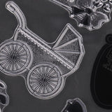 Maxbell Silicone Clear Rubber Stamp/Seal for DIY Scrapbooking Footprint Pattern - Aladdin Shoppers