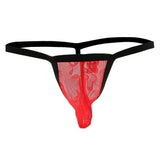 Maxbell Men's Sexy Bulge Pouch G-string Thong T-back Underwear Briefs XL Red - Aladdin Shoppers