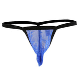 Maxbell Men's Sexy Bulge Pouch G-string Thong T-back Underwear Briefs XL Blue - Aladdin Shoppers