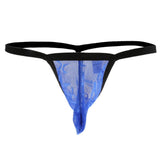 Maxbell Men's Sexy Bulge Pouch G-string Thong T-back Underwear Briefs XL Blue - Aladdin Shoppers