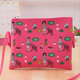 Maxbell Trendy Little Girls Cartoon Print Messenger Shoulder Crossbody Bag 9 - Aladdin Shoppers