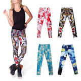Maxbell Blood Splatter 3D Printed Leggings Halloween Pants Jeggings Cospaly Dress Red - Aladdin Shoppers