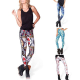 Maxbell Blood Splatter 3D Printed Leggings Halloween Pants Jeggings Cospaly Dress Red - Aladdin Shoppers