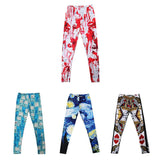 Maxbell Blood Splatter 3D Printed Leggings Halloween Pants Jeggings Cospaly Dress Red - Aladdin Shoppers