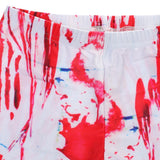 Maxbell Blood Splatter 3D Printed Leggings Halloween Pants Jeggings Cospaly Dress Red - Aladdin Shoppers